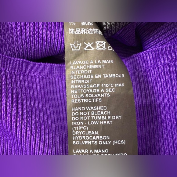 The Kooples Purple Ribbed Knit Sweater Top Size Large - Picture 8 of 10